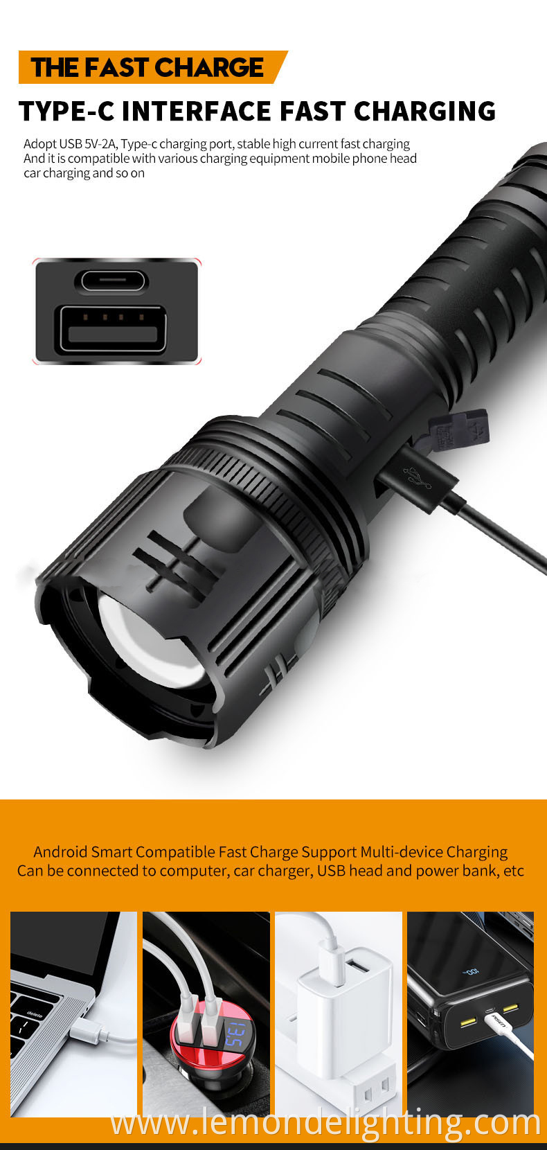 Rechargeable Outdoor Flashlights